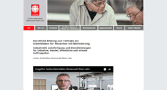 Desktop Screenshot of caritaswerkstaetten-wwrl.de
